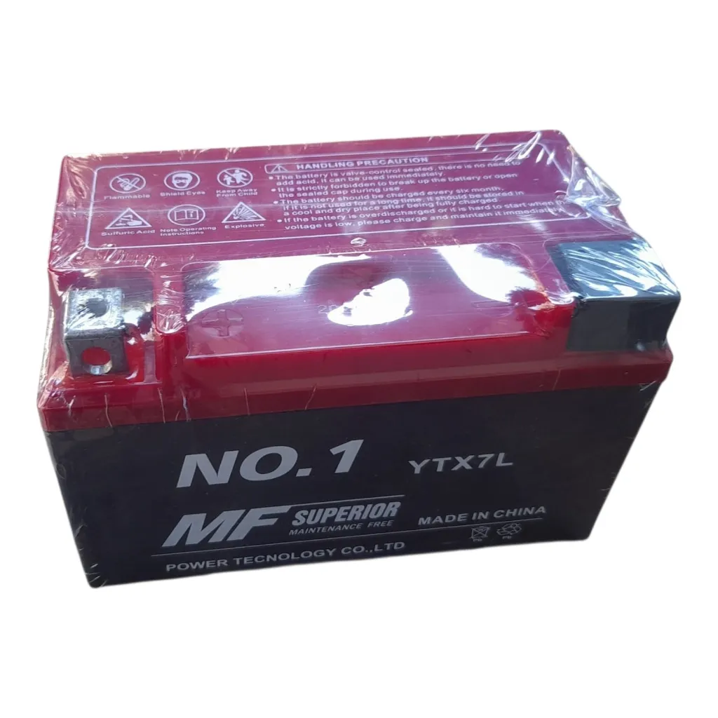 Battery 12 Volt 7A [MF Superior](made in China)(YTX7L)
